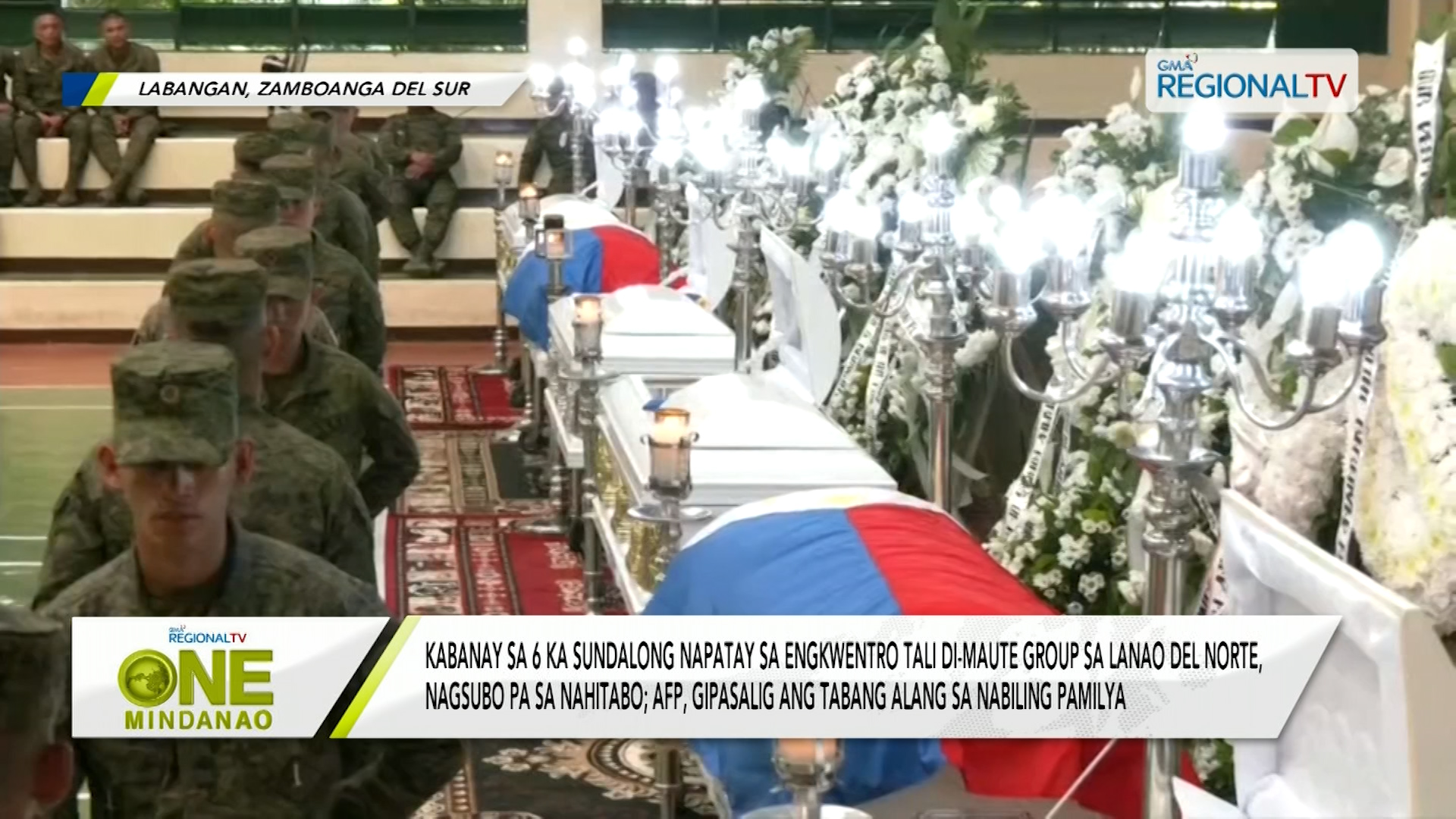 Kabanay sa 6 ka sundalong napatay sa engkwentro tali di-maute group, nagsubo