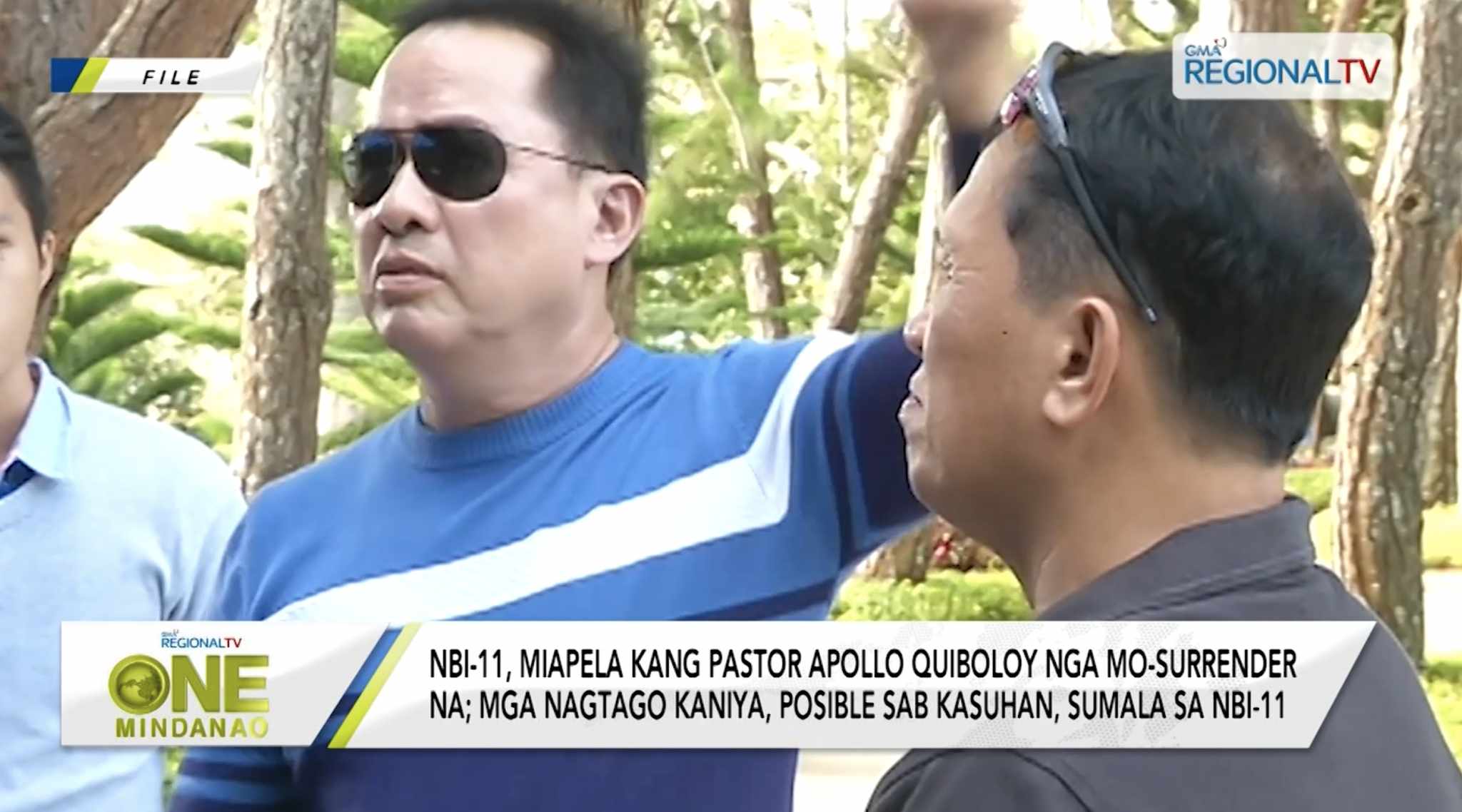 NBI-11, miapela kang Pastor Apollo Quiboloy nga mo-surrender na