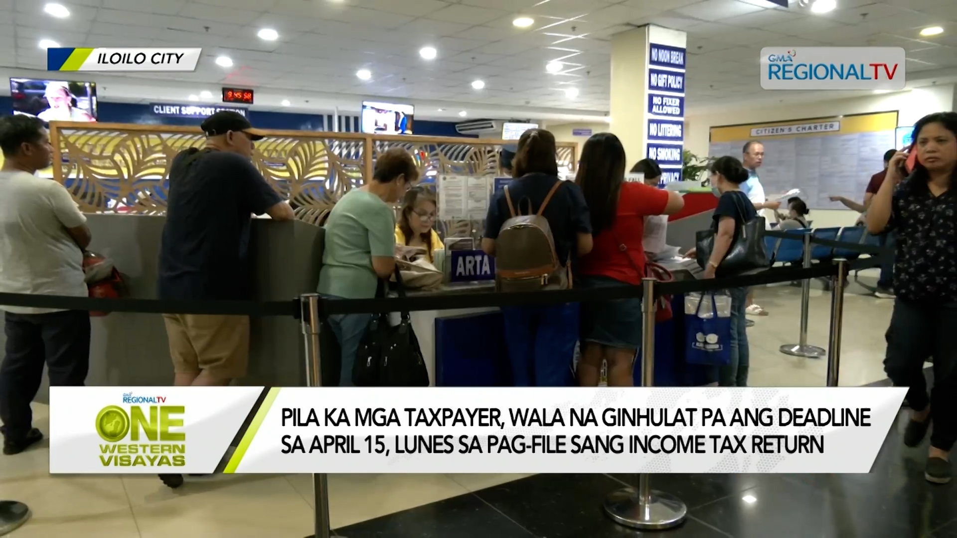 Deadline sa April 15, Lunes sa pag-file sang income tax return