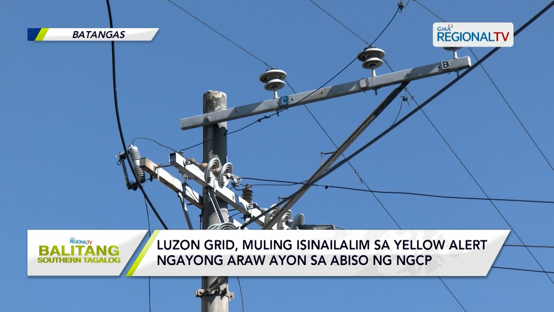 Luzon Grid, muling isinailalim sa yellow alert
