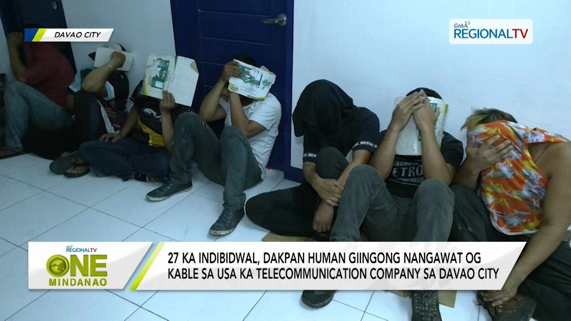 Nangawat og kable sa Davao City, dakpan sa kapulisan