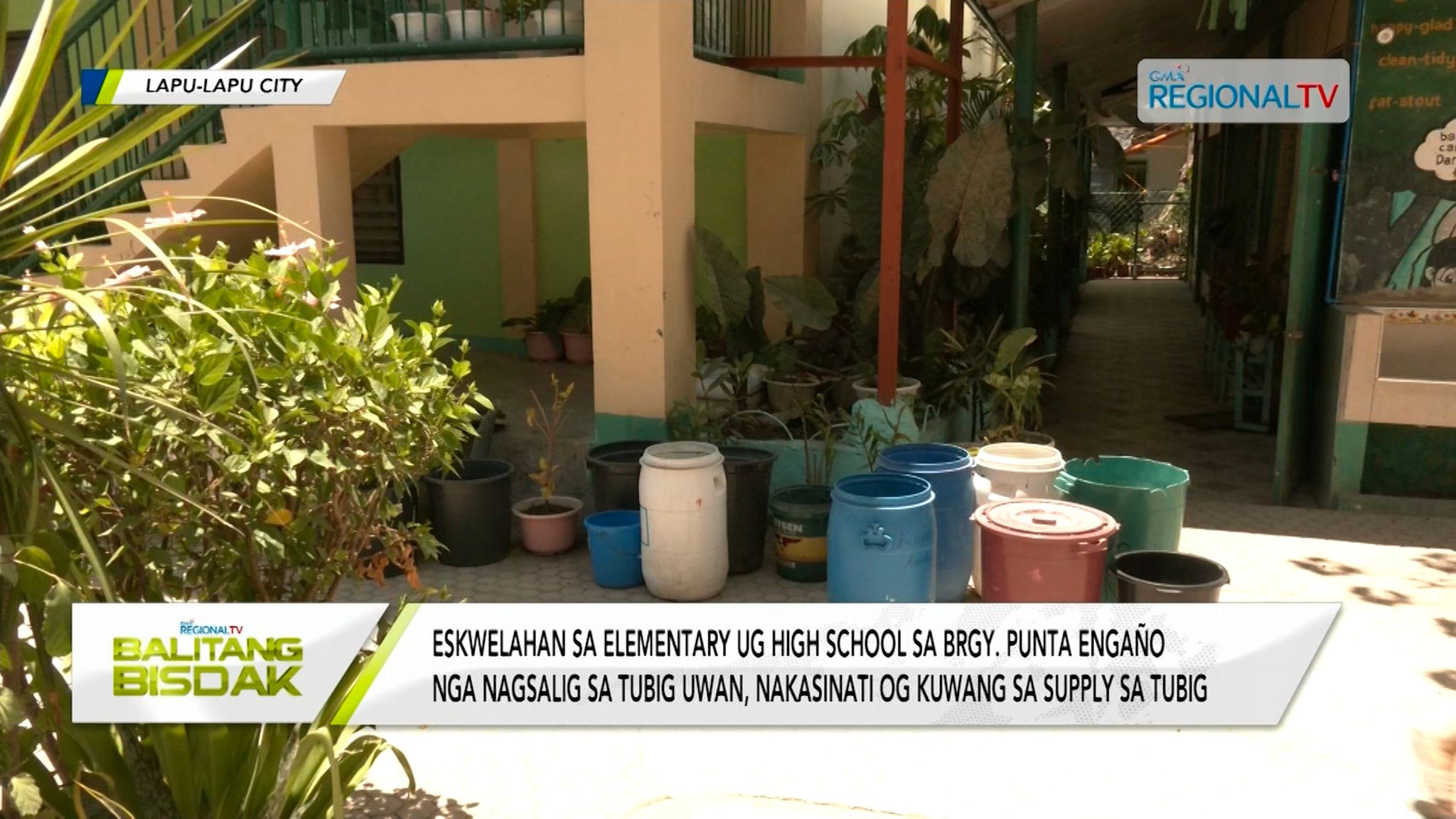 Problema sa tubig sa Brgy. Punta Engaño elementary ug high school, nasinati