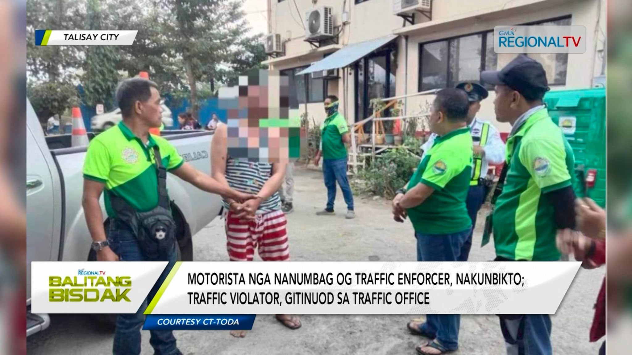 Motorista nga Nanumbag og Traffic Enforcer, Nakunbikto