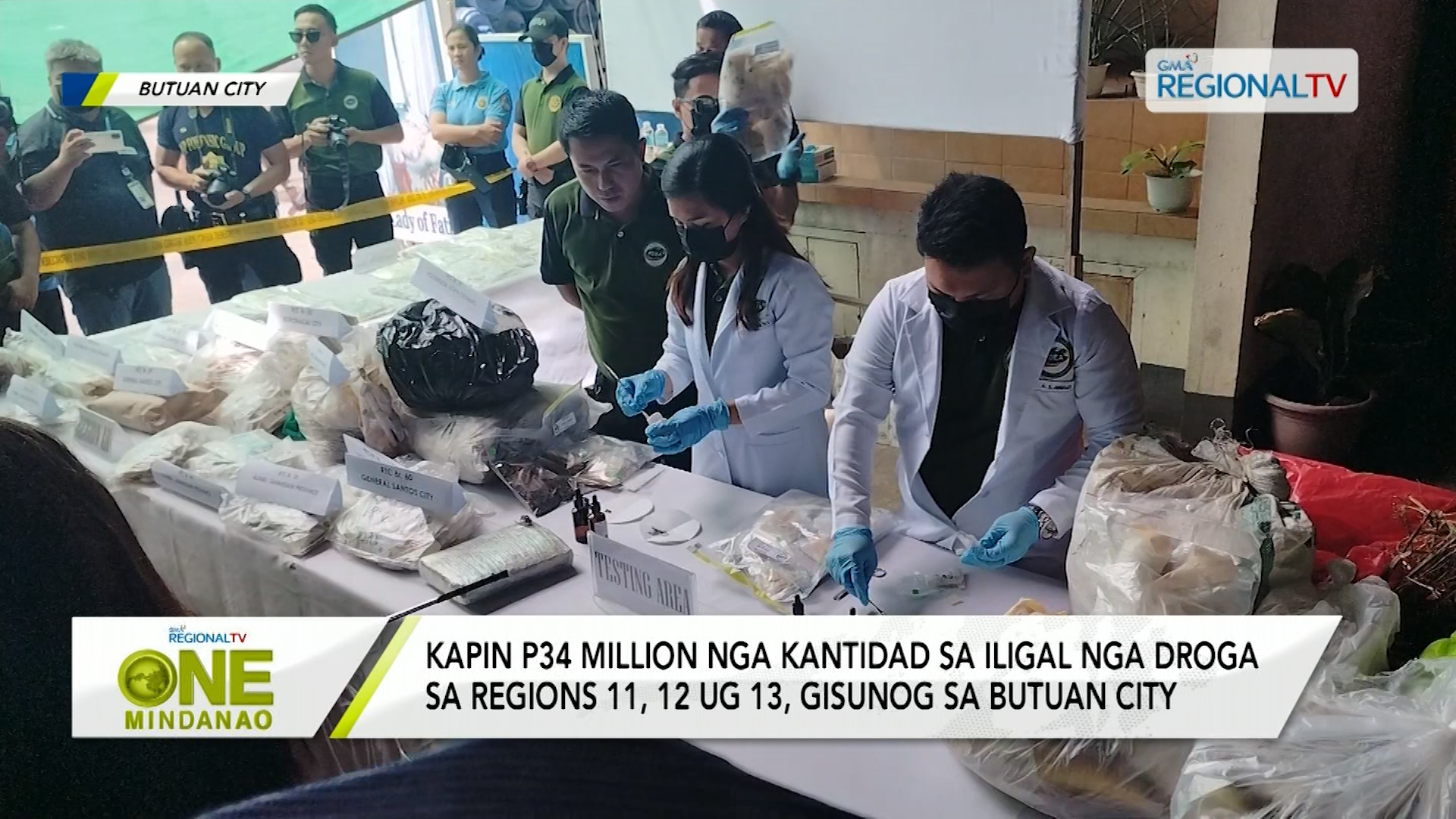 Kapin P34 Million nga kantidad sa iligal nga droga sa Regions 11, 12 ug 13, gisunog