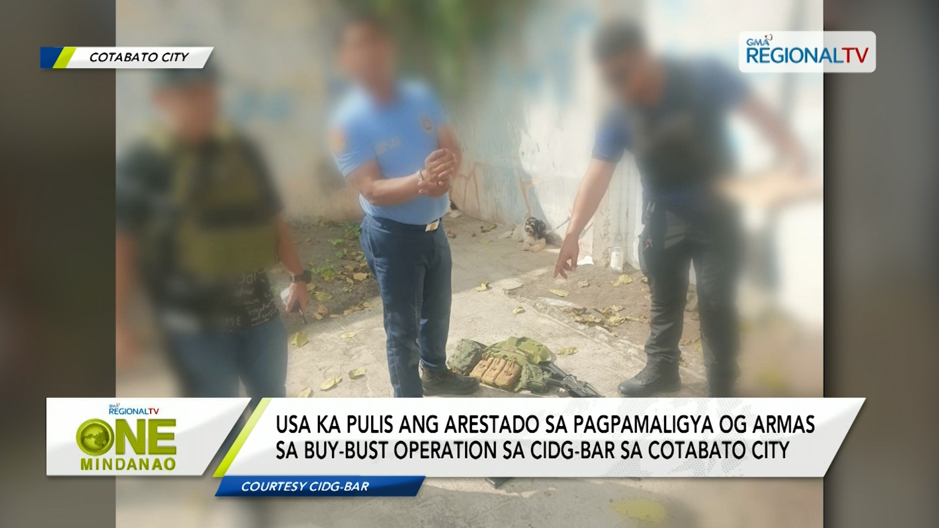 Usa ka pulis ang arestado sa pagpamaligya og armas sa buy-bust operation