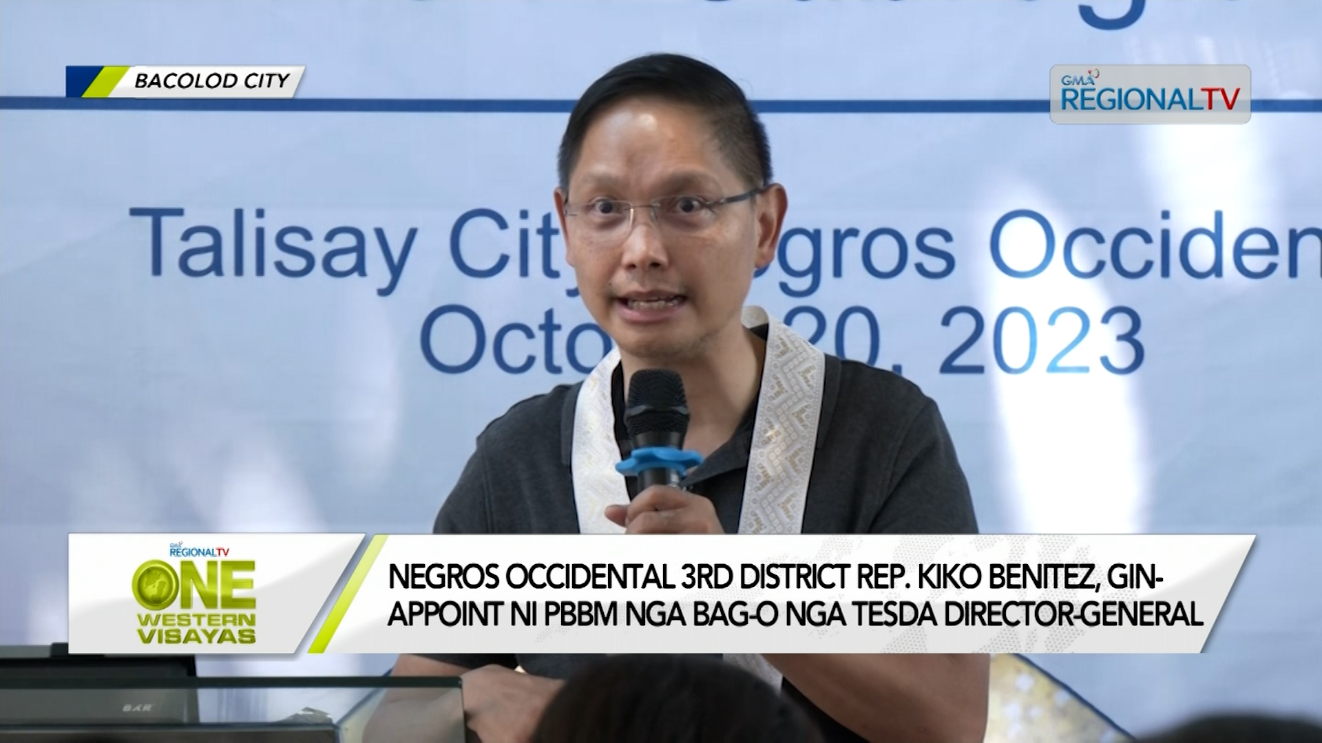 Negros Occ. 3rd District Rep. Benitez, gin-appoint nga TESDA Director-General