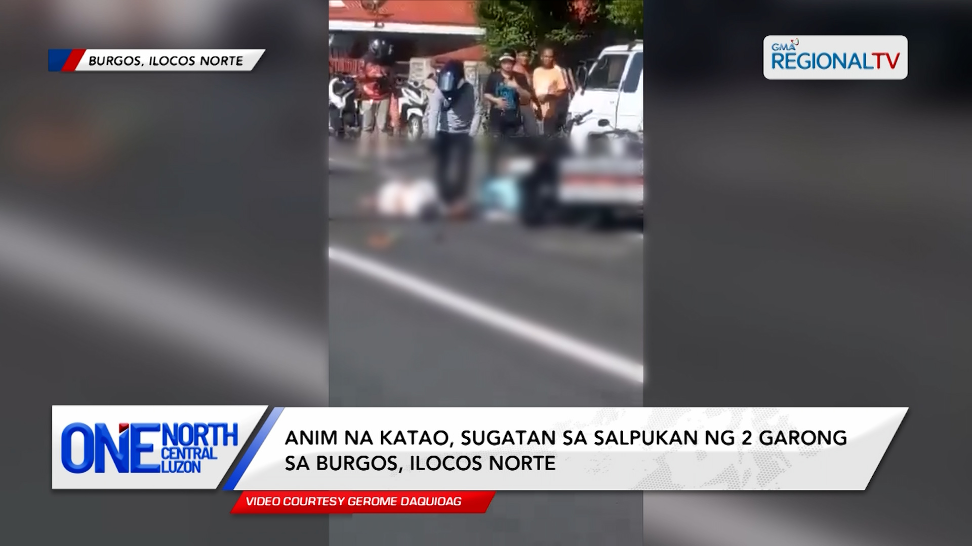 Anim na katao, sugatan sa salpukan ng 2 garong sa Burgos, Ilocos Norte