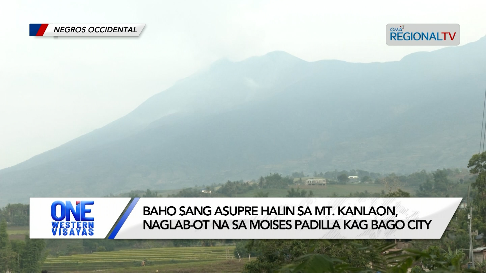 Baho sang asupre halin sa Mt. Kanlaon, naglab-ot na sa Moises Padilla