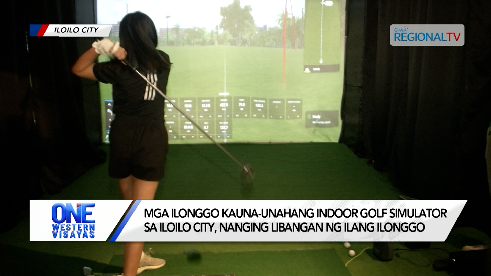 Labing-una nga indoor golf simulator sa Iloilo City, ginakalingawan