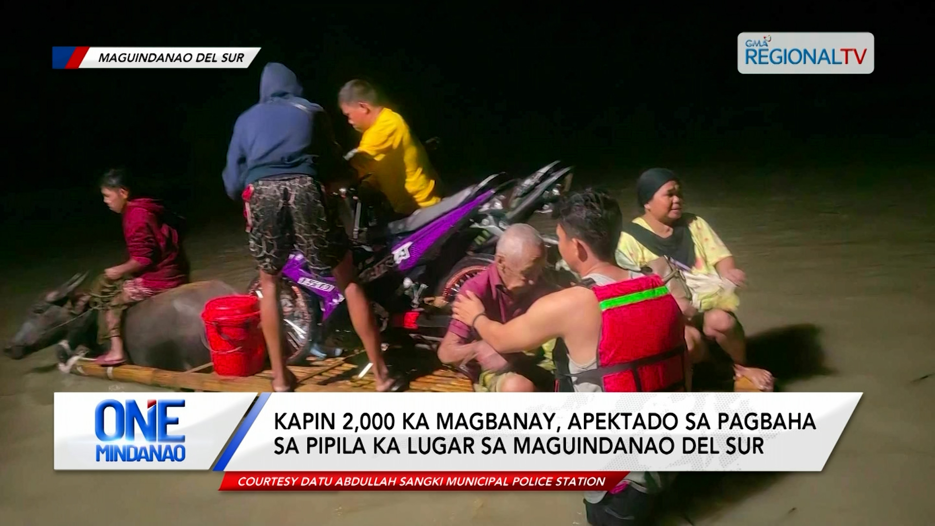 2,000 ka magbanay, apektado sa pagbaha sa Maguindanao del Sur