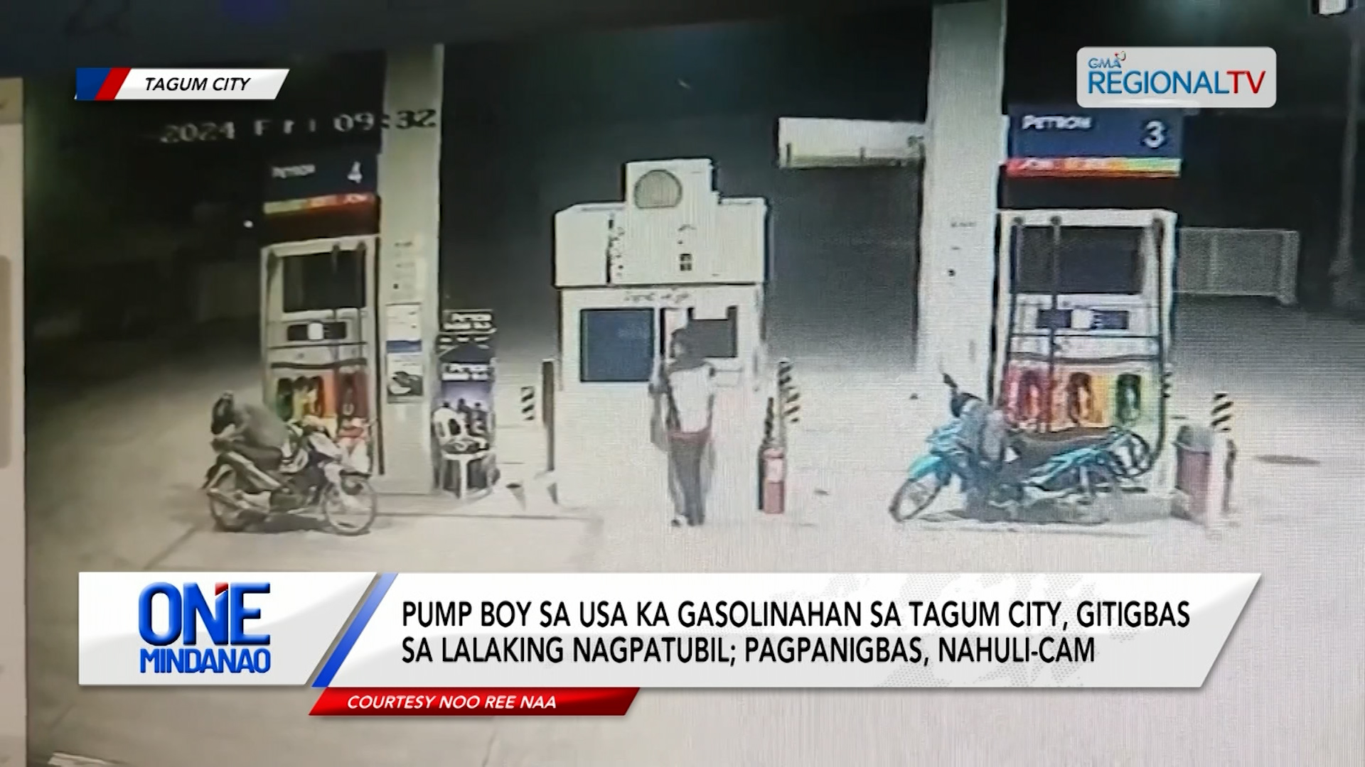 Pump Boy sa usa ka gasolinahan sa Tagum City, gitigbas sa lalaking nagpatubil