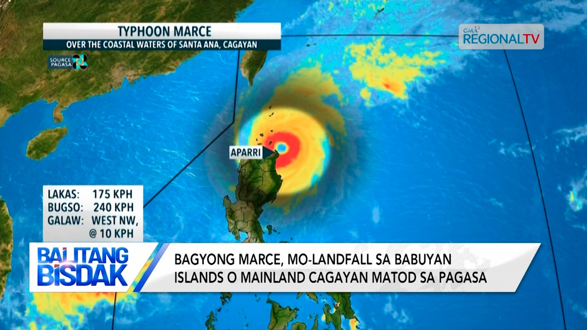 Bagyong Marce, mo-landfall sa Babuyan Islands o mainland Cagayan