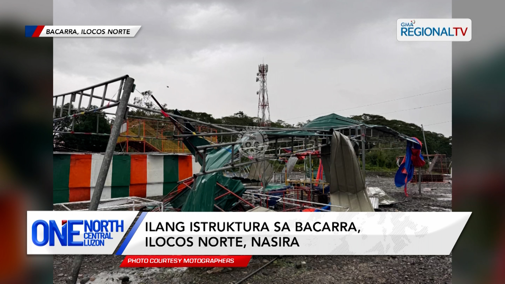 Ilang istruktura sa Bacarra, Ilocos Norte, nasira