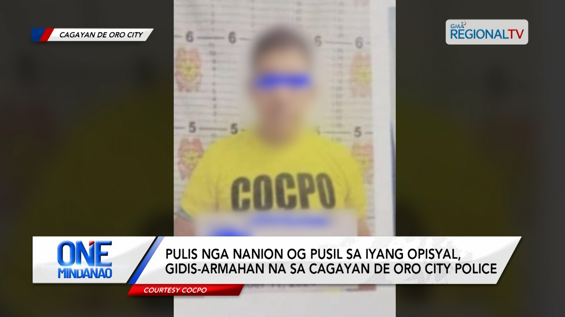 Pulis na nanion og pusil sa iyang opisyal, gidis-armahan sa Cagayan de Oro City Police