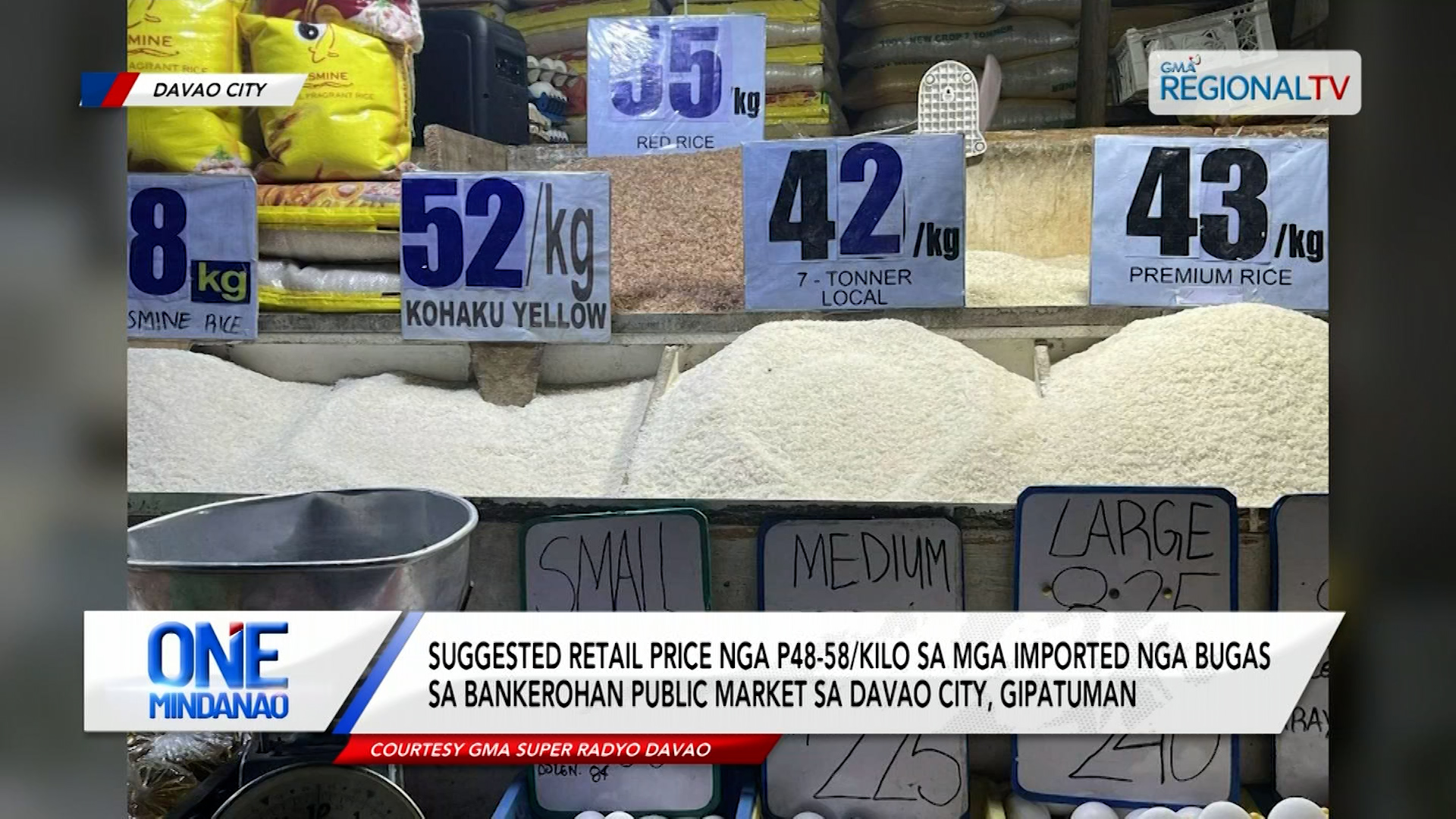 Suggested Retail Price nga P48-58/Kilo sa mga imported nga bugas, gipatuman