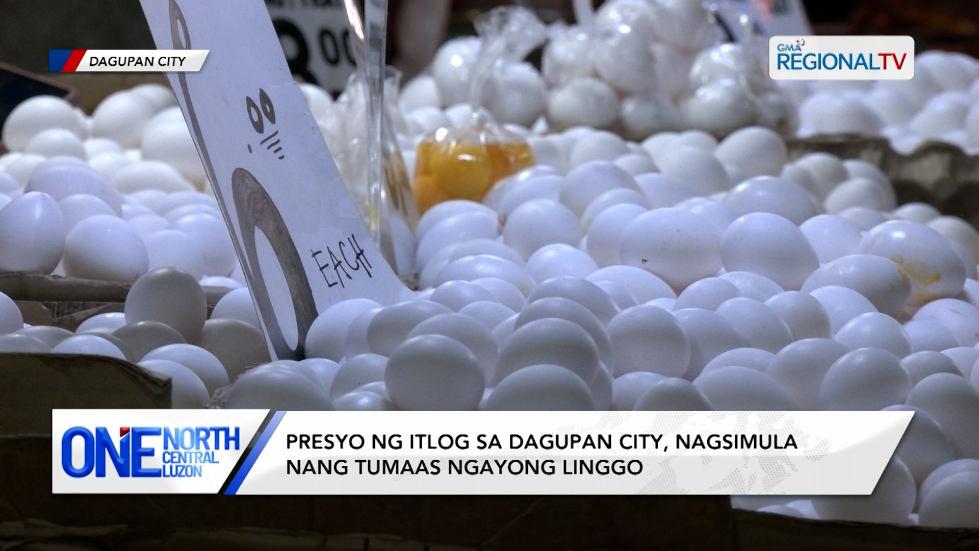 Presyo ng itlog sa Dagupan City, nagsimula nang tumaas