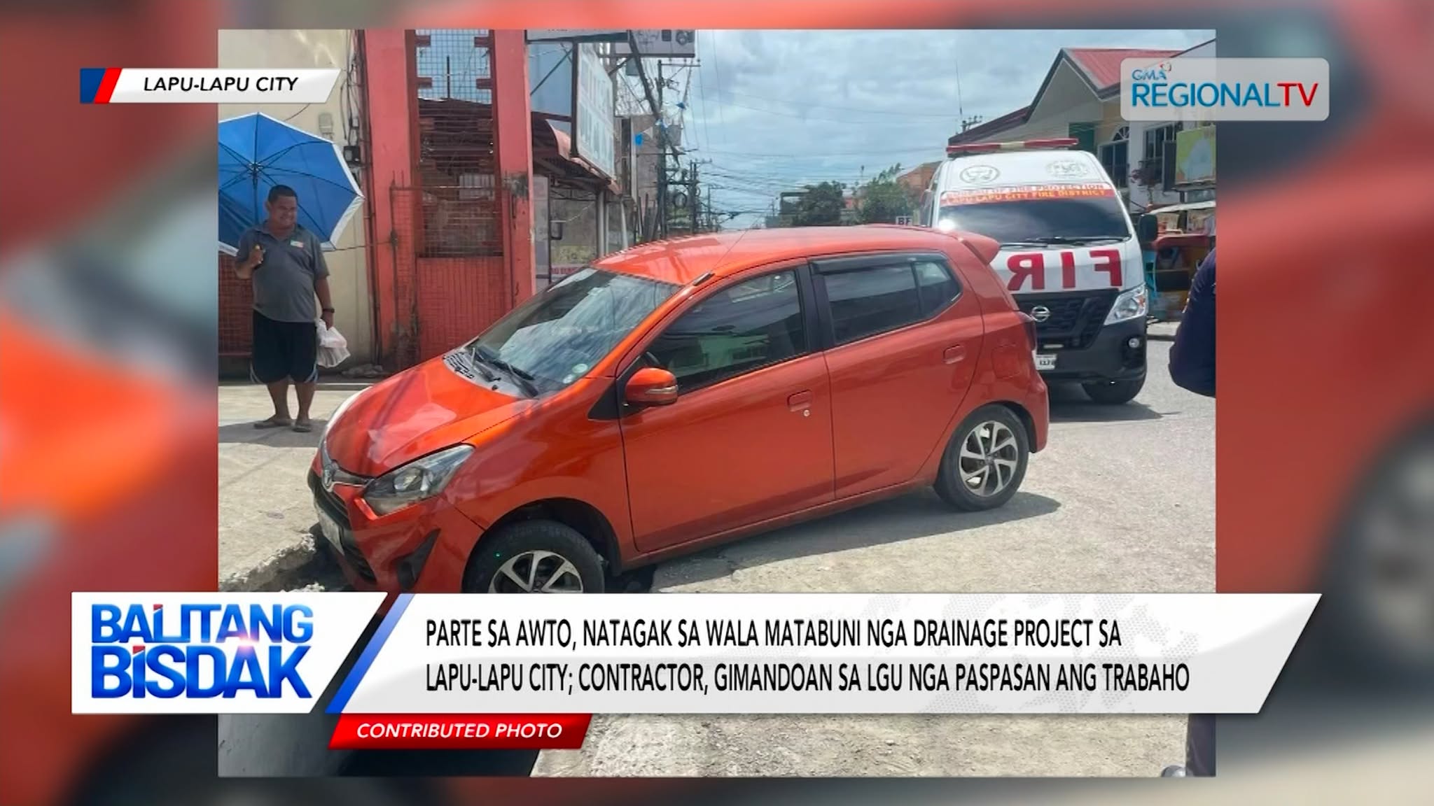 Parte sa Awto, Nahagbong sa Drainage Project