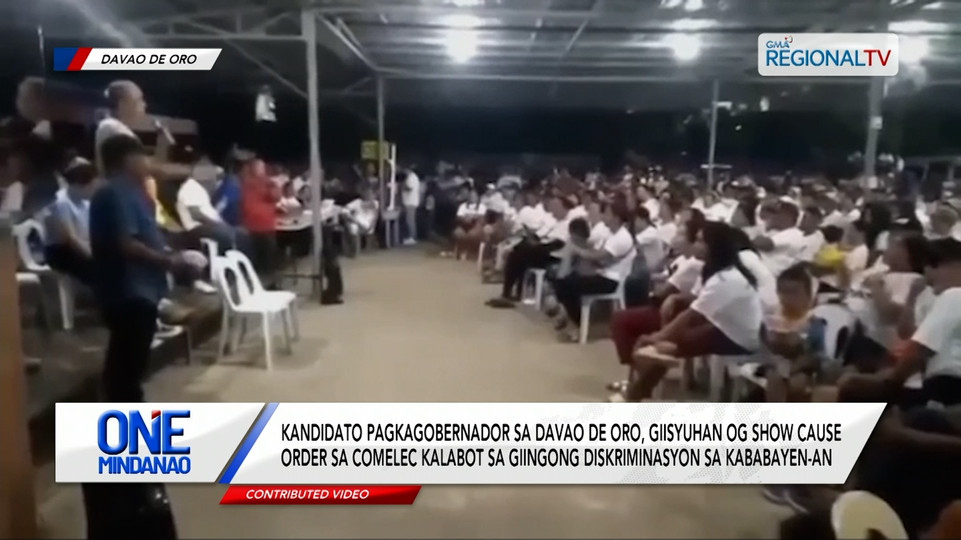 Kandidato pagkagobernador sa Davao De Oro, giisyuhan og show cause order