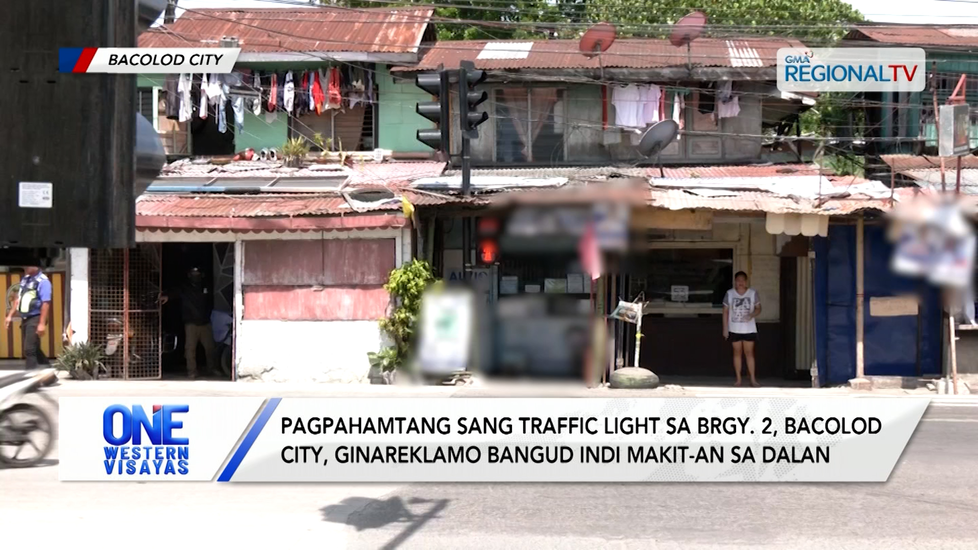 Pagpahamtang sang traffic light sa Brgy. 2, Bacolod City, ginareklamo