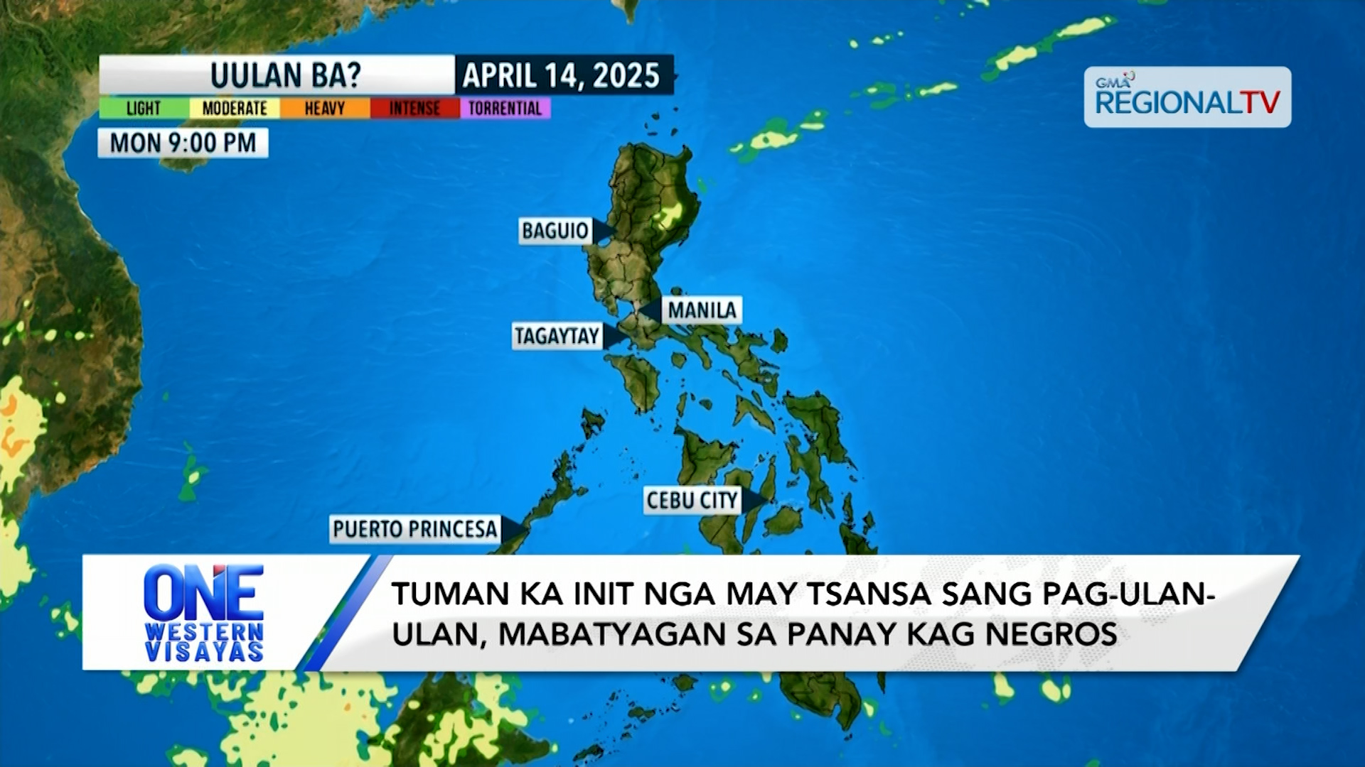 Tuman ka init nga may tsansa sang pag-ulan-ulan, mabatyagan sa Panay kag Negros