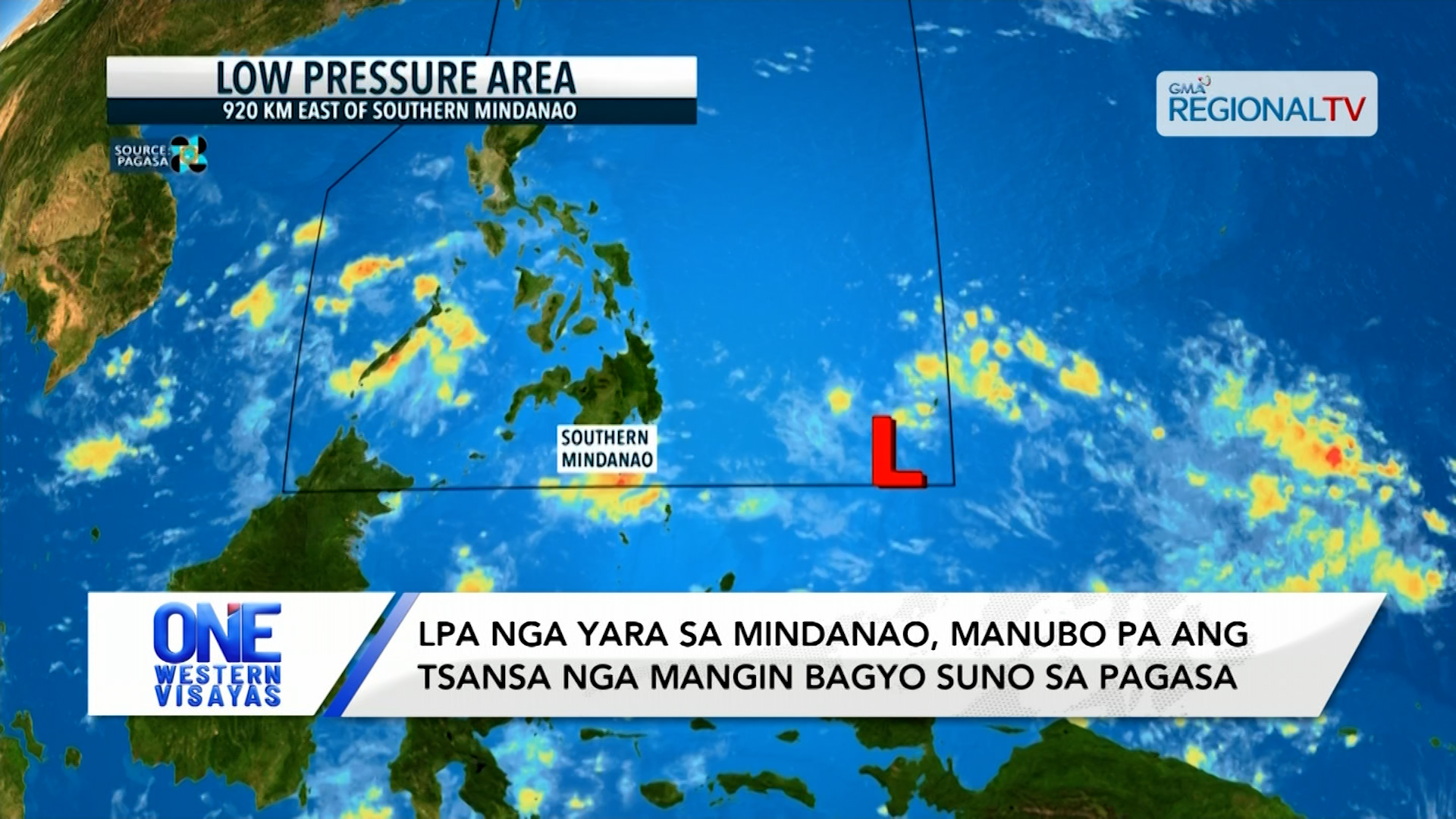 LPA nga yara sa Mindanao, manubo pa ang tsansa nga mangin bagyo suno sa PAGASA