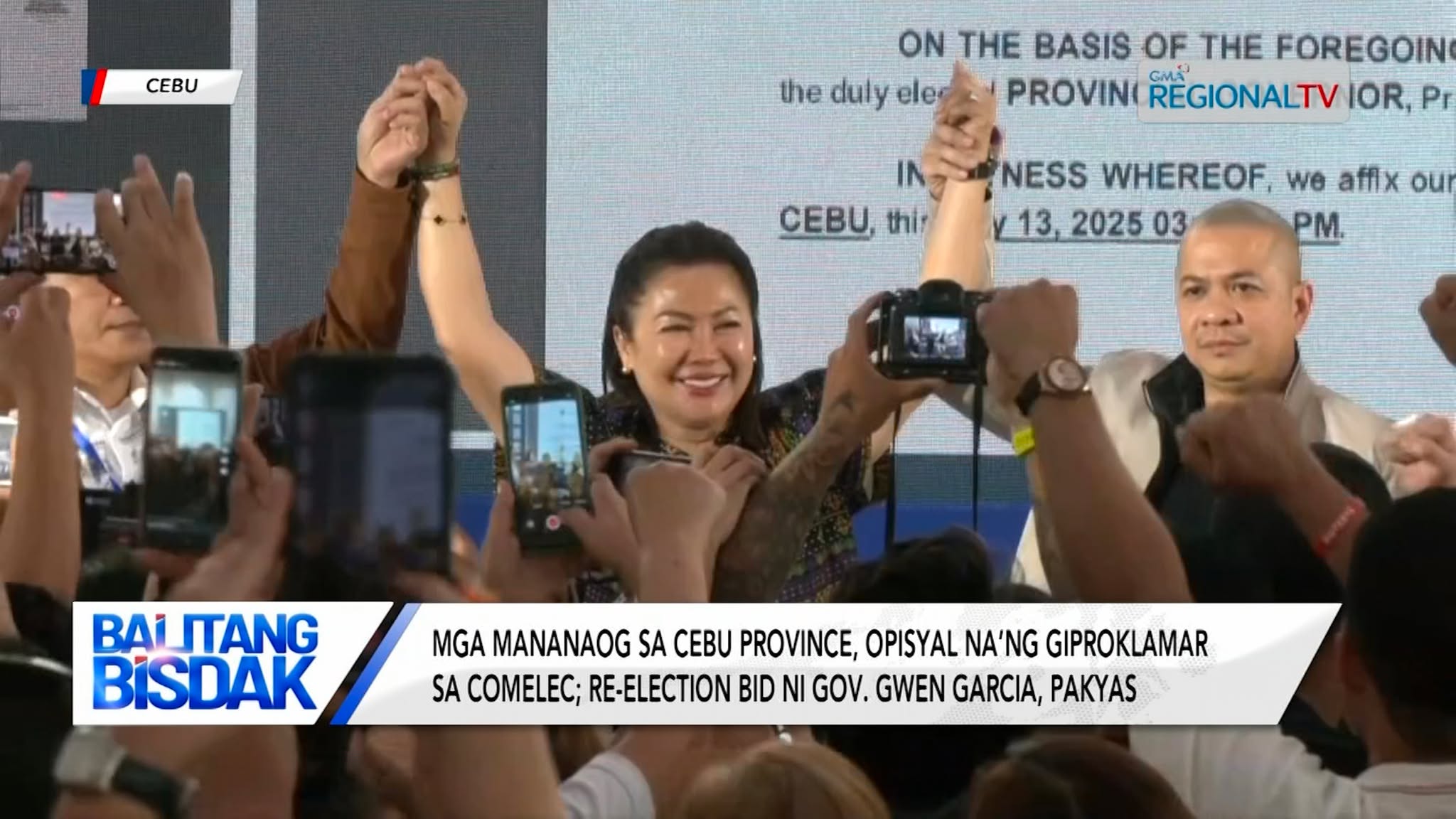 Pam Baricuatro, opisyal na’ng giproklamar isip gobernador sa probinsya sa Sugbo