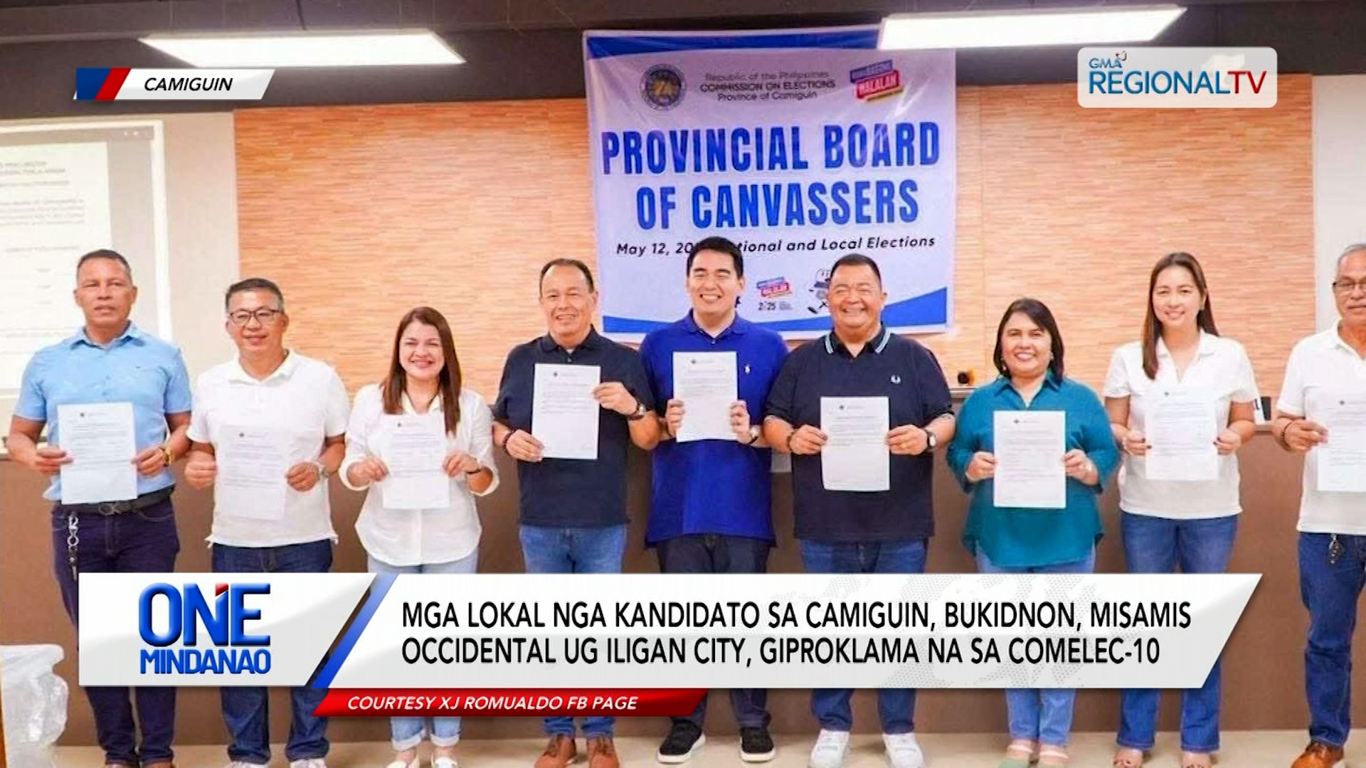 Mga lokal nga kandidato sa Northern Mindanao, giproklama na sa COMELEC-10