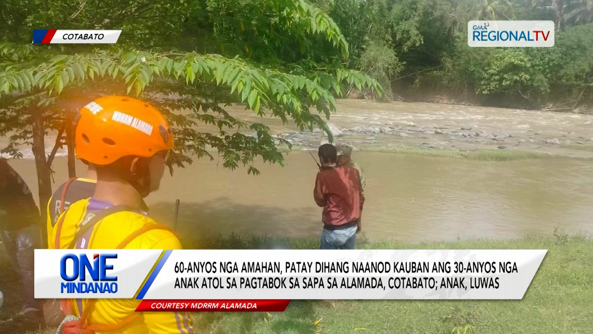 60-anyos nga amahan, patay dihang naanod kauban ang 30-anyos nga anak