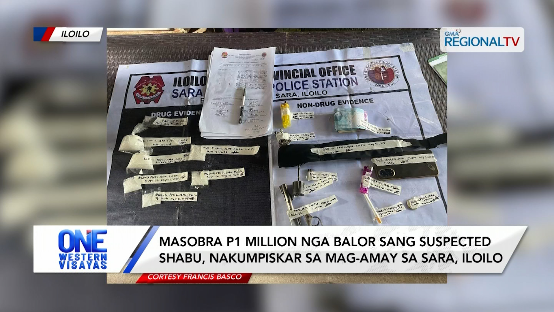 Masobra P1 million nga balor sang suspected shabu, nakumpiskar sa mag-amay
