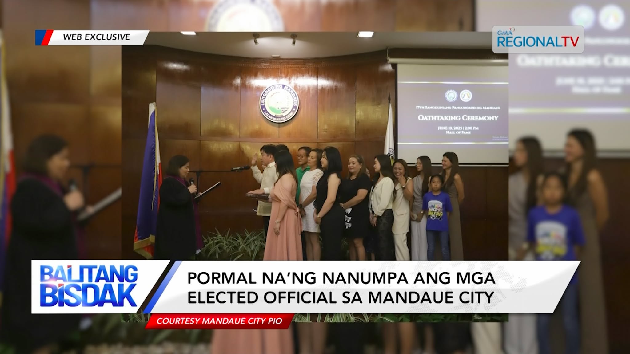 Pormal na’ng nanumpa ang mga elected official sa Mandaue City