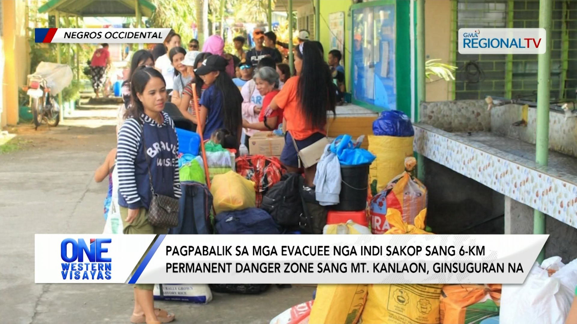 Pagpabalik sa mga evacuee nga indi sakop sang 6-KM PDZ sang Mt. Kanlaon