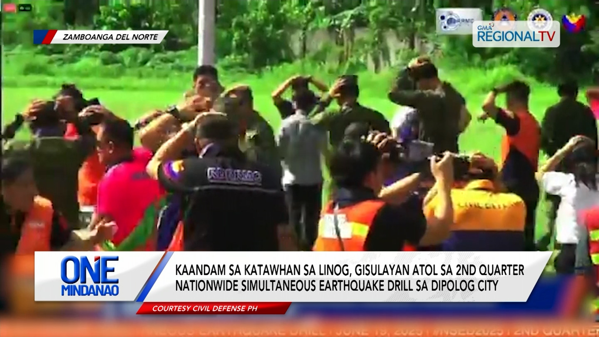 Kaandam sa katawhan sa linog, gisulayan sa 2nd Quarter Nationwide Earthquake Drill