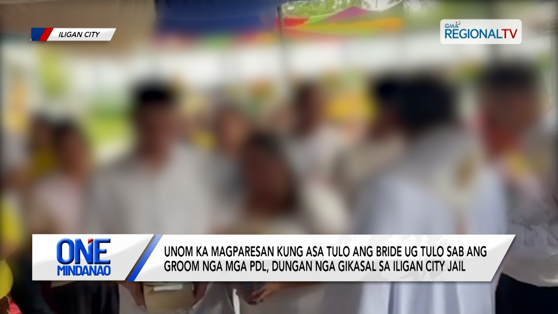 Magparesan sa tulo ka bride ug tulo ka groom nga mga PDL, dungan nga gikasal