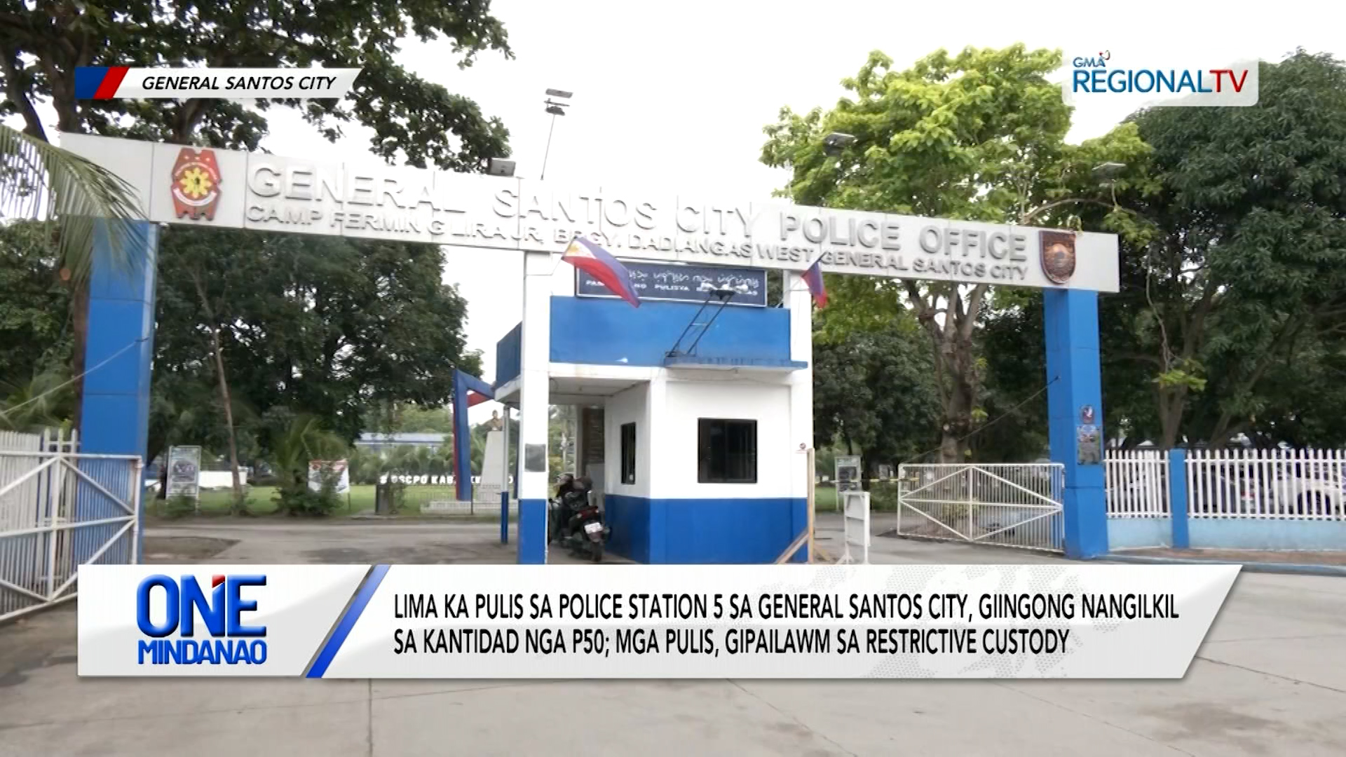 Lima ka pulis sa Police Station 5 sa General Santos City, giingong nangilkil