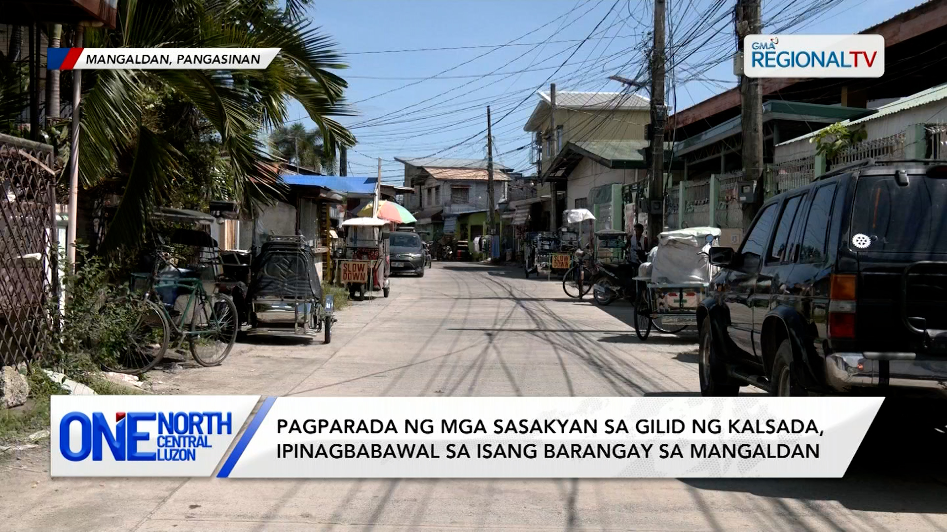 Pagparada ng mga sasakyan sa gilid ng kalsada, ipinagbabawal