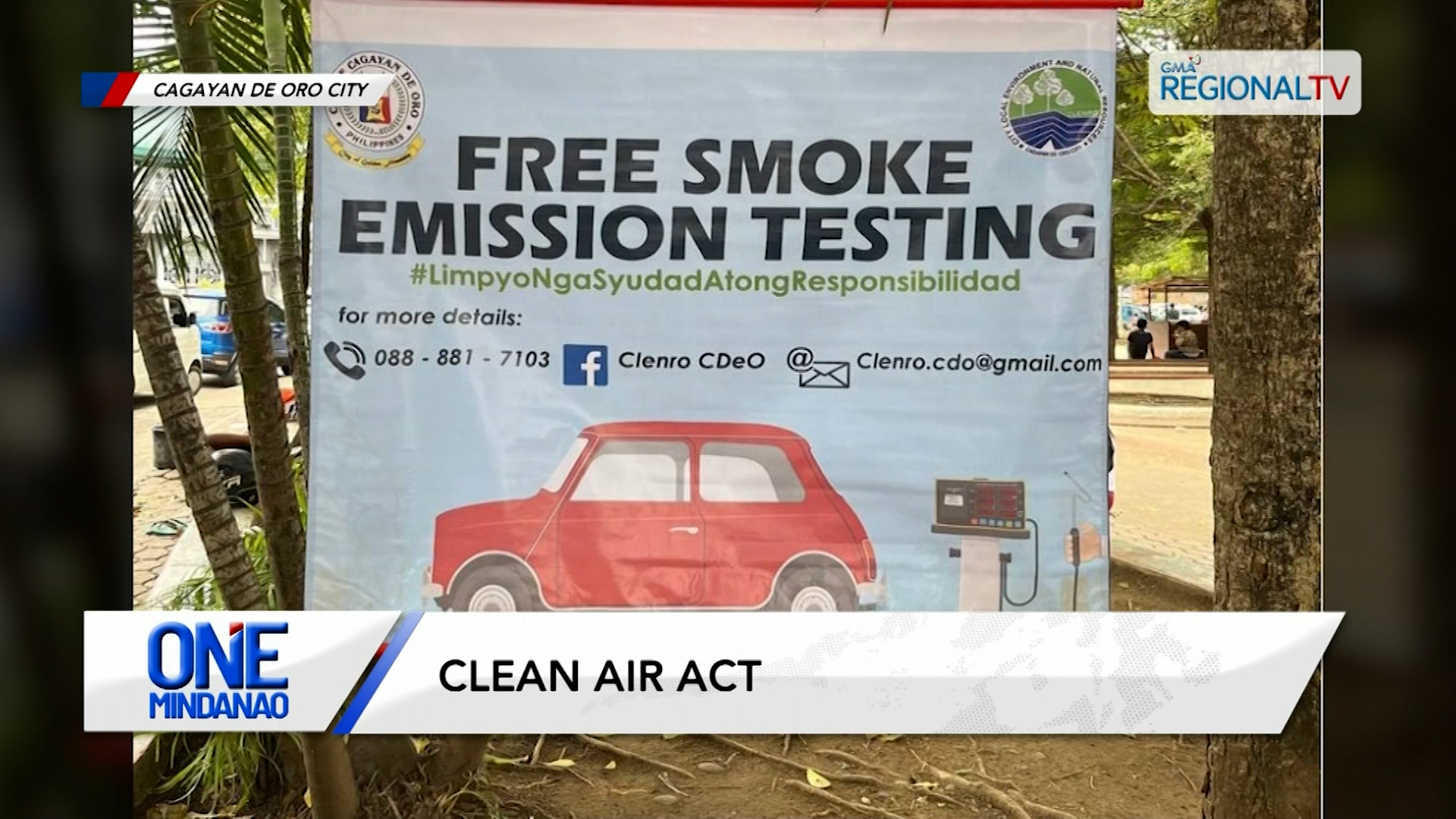 Cagayan de Oro Clenro, natanyag og libreng smoke emission testing