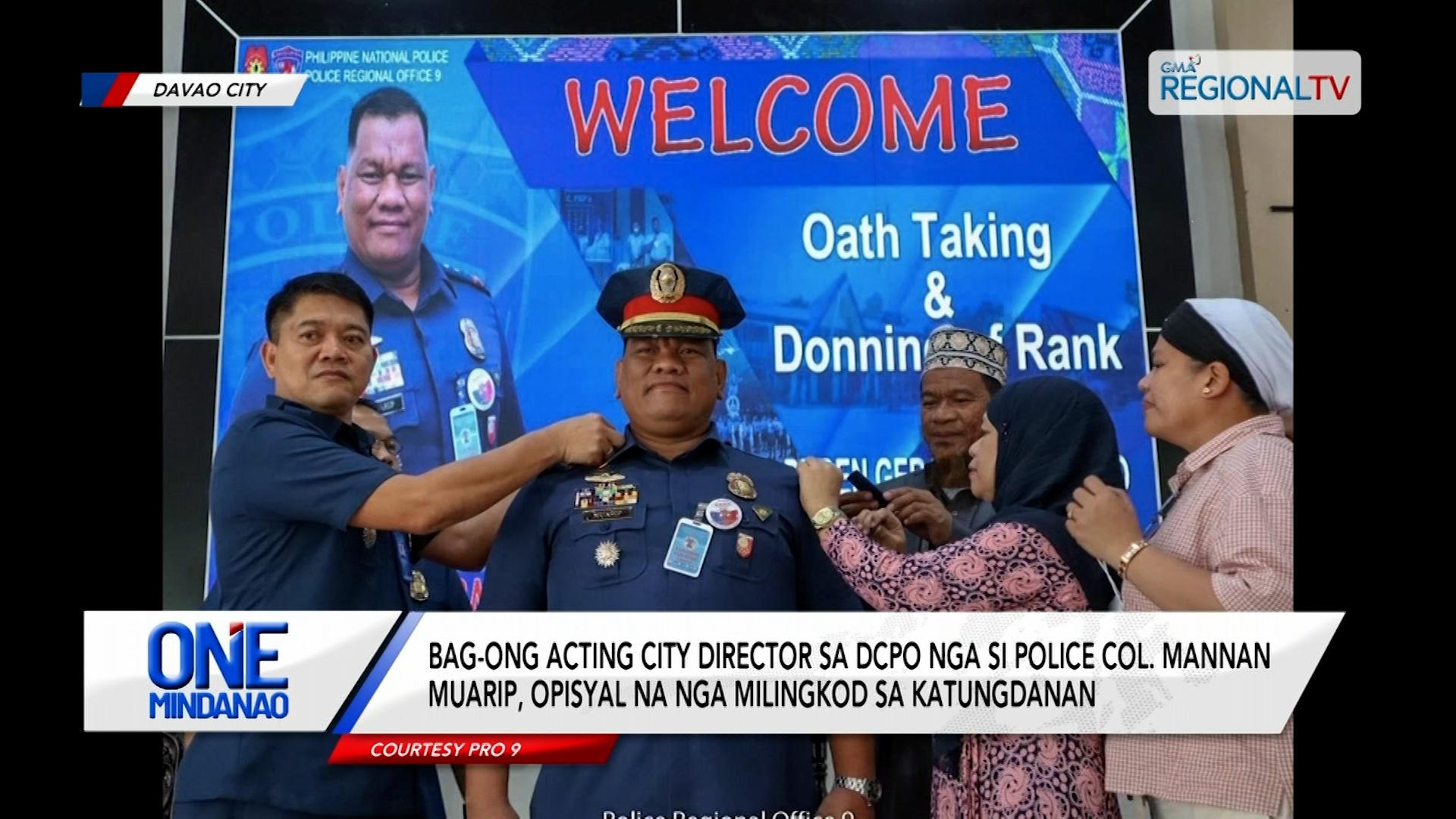 Acting city director sa DCPO nga si Police Col. Muarip, opisyal nga milingkod