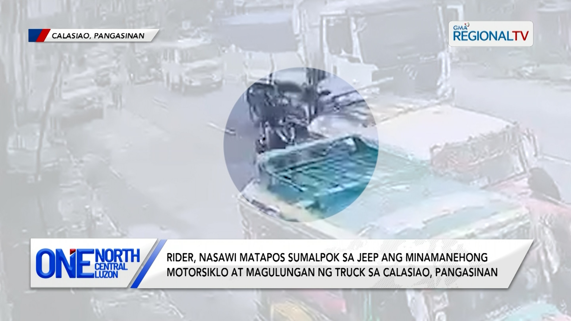 Rider, nasawi matapos sumalpok sa jeep ang motor at magulungan ng truck | One North Central Luzon