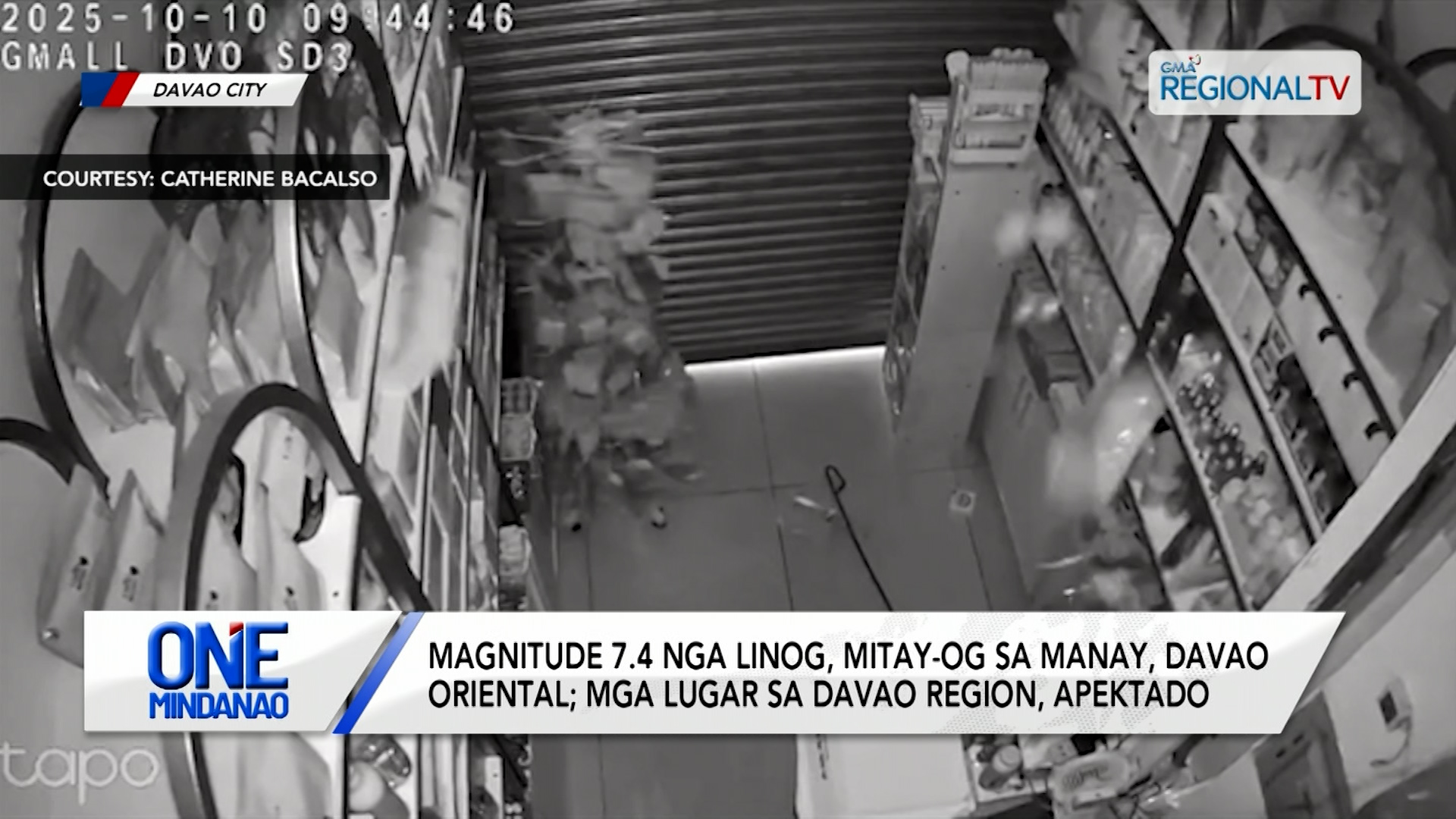 Magnitude 7.4 nga linog, mitay-og sa Manay, Davao Oriental | One Mindanao