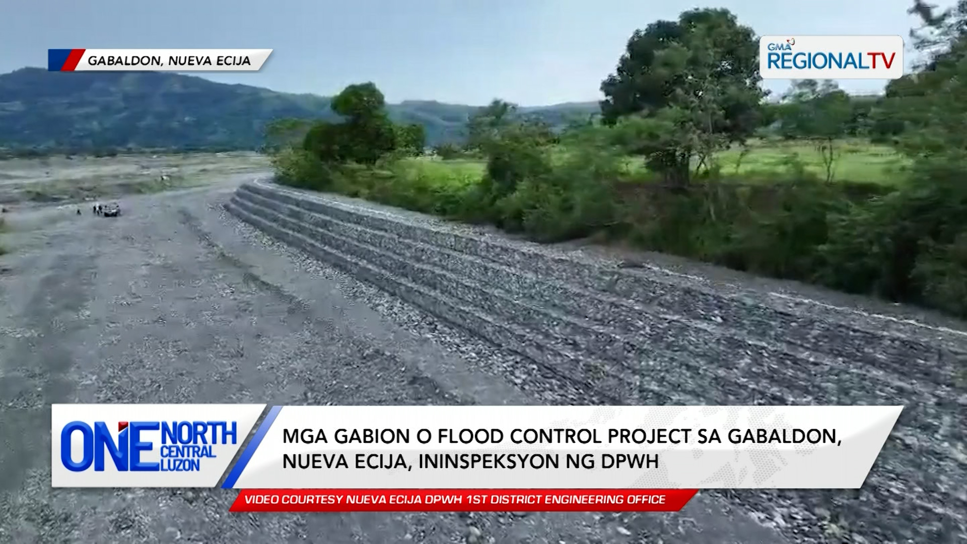 Mga flood control project sa Gabaldon, Nueva Ecija, ininspeksyon ng DPWH | One North Central Luzon