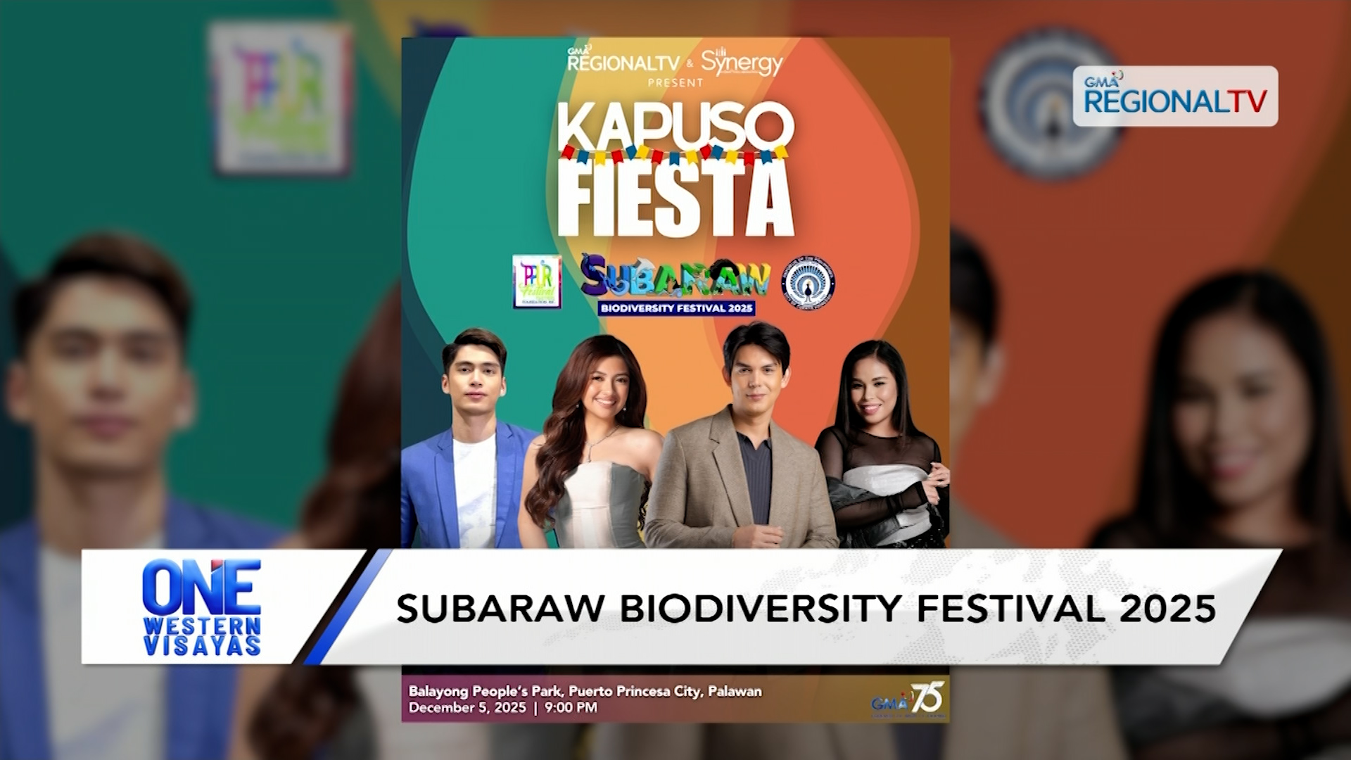 Kapuso Fiesta sa Subaraw biodiversity festival 2025 sa Palawan, karon na 9pm | One Western Visayas