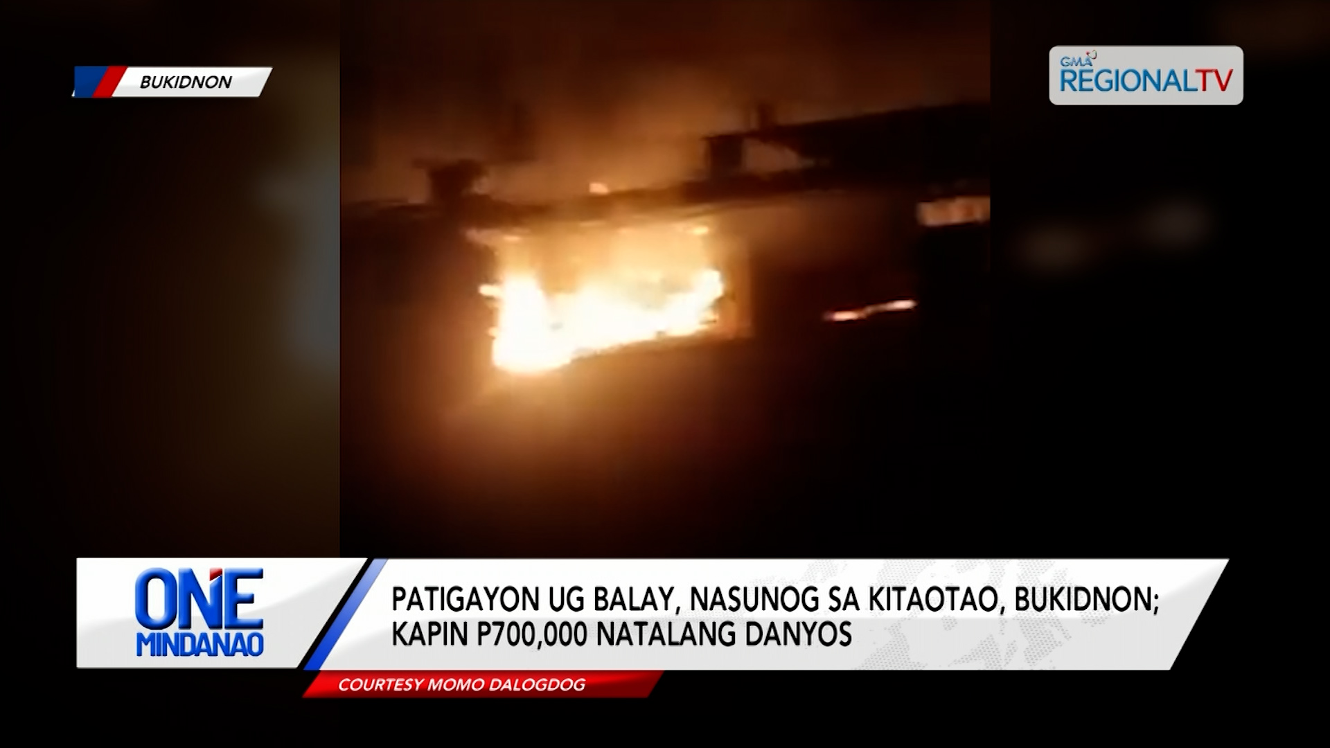 Patigaon ug balay, nasunog sa Kitaotao, Bukidnon | One Mindanao