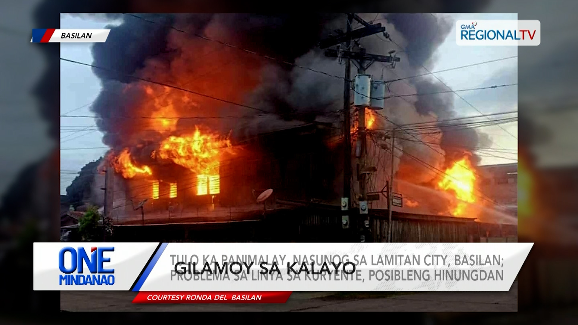 Tulo ka panimalay, nasunog sa Lamitan City, Basilan | One Mindanao
