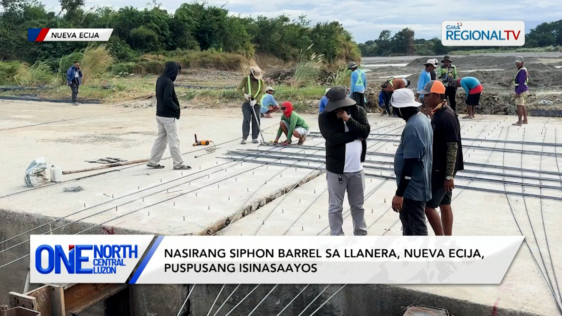 Nasirang siphon barrel sa Llanera, Nueva Ecija, puspusang isinasaayos | One North Central Luzon