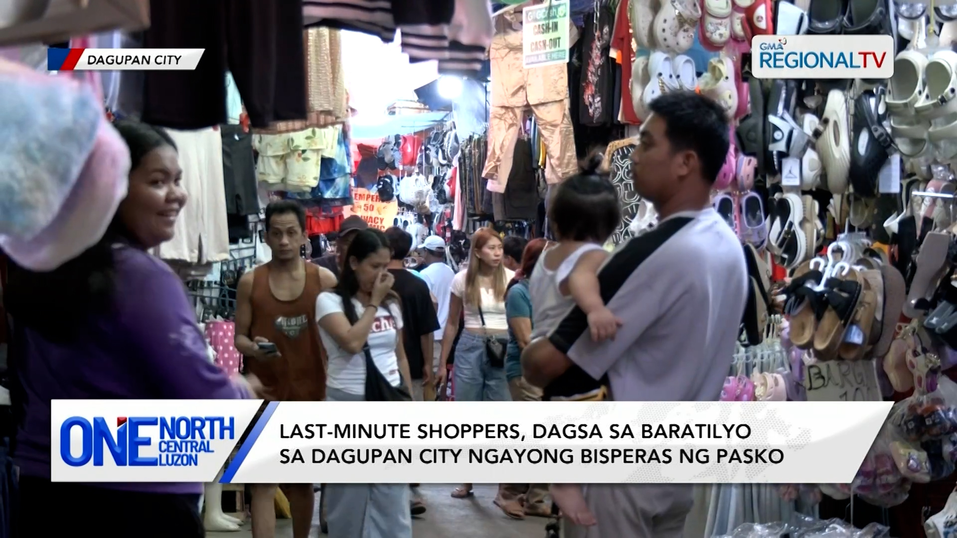 Last-minute shoppers, dagsa sa baratilyo ngayong bisperas ng Pasko | One North Central Luzon
