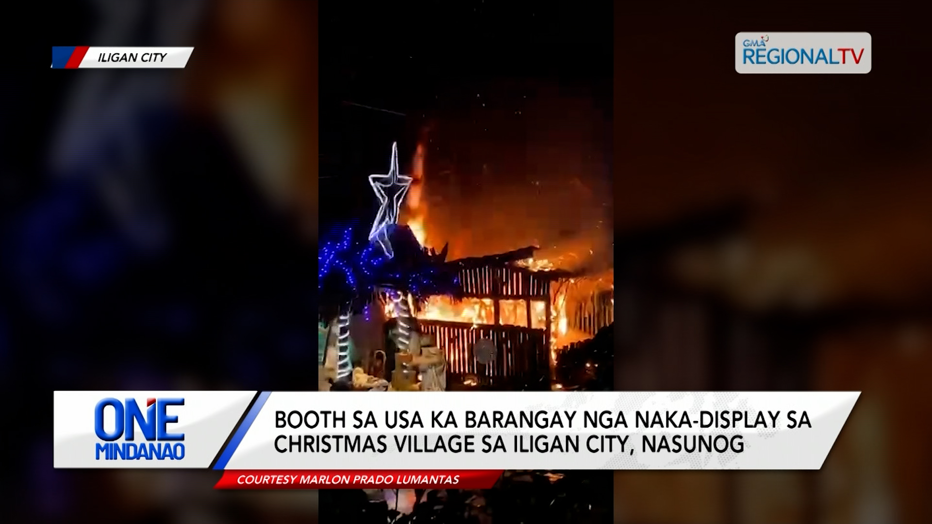 Christmas village sa Iligan City, nasunog | One Mindanao