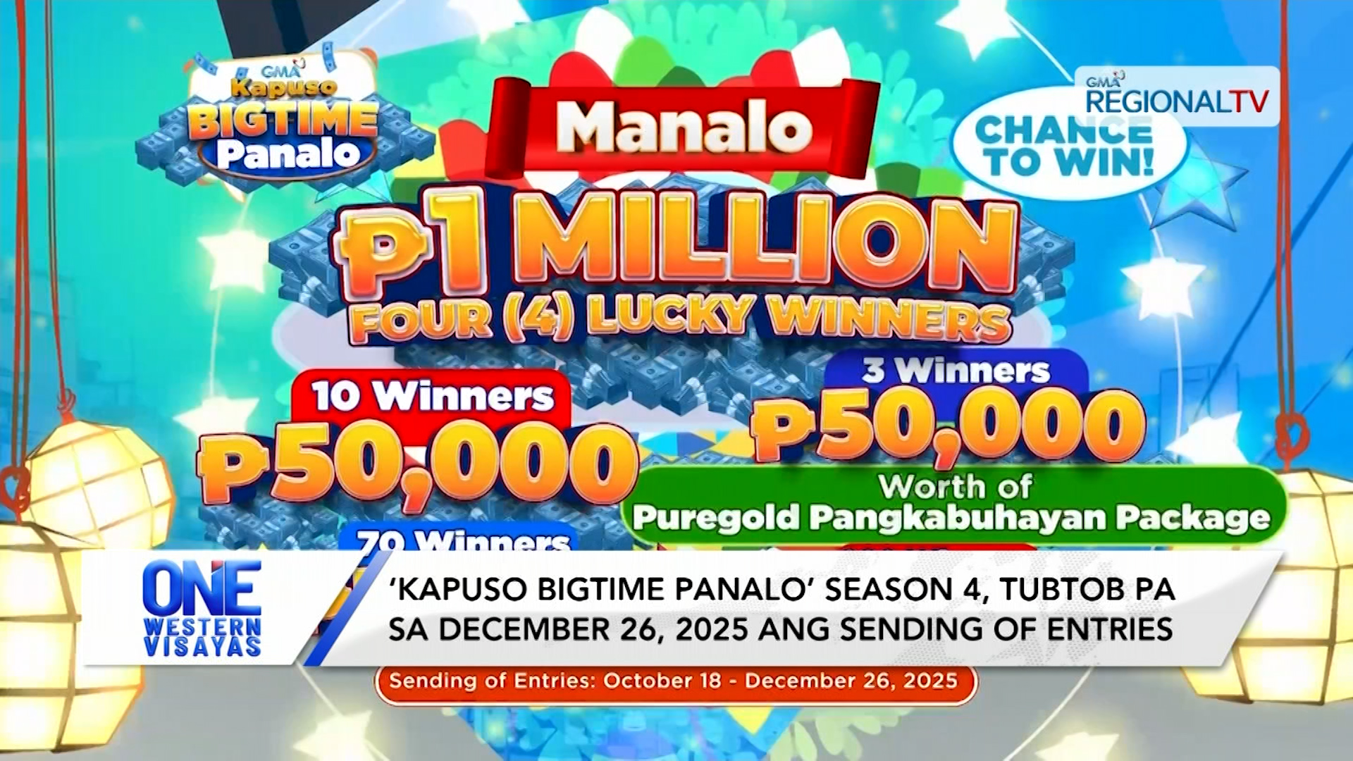 ‘Kapuso Bigtime Panalo’ Season 4, tubtob pa sa December 26, 2025 | One Western Visayas
