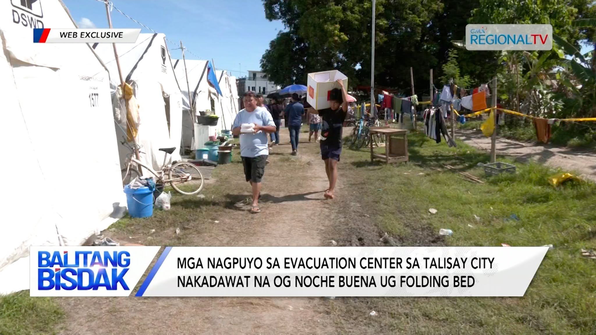 Mga Nagpuyo sa Evacuation Center sa Talisay City, Nakadawat og Noche Buena | Balitang Bisdak