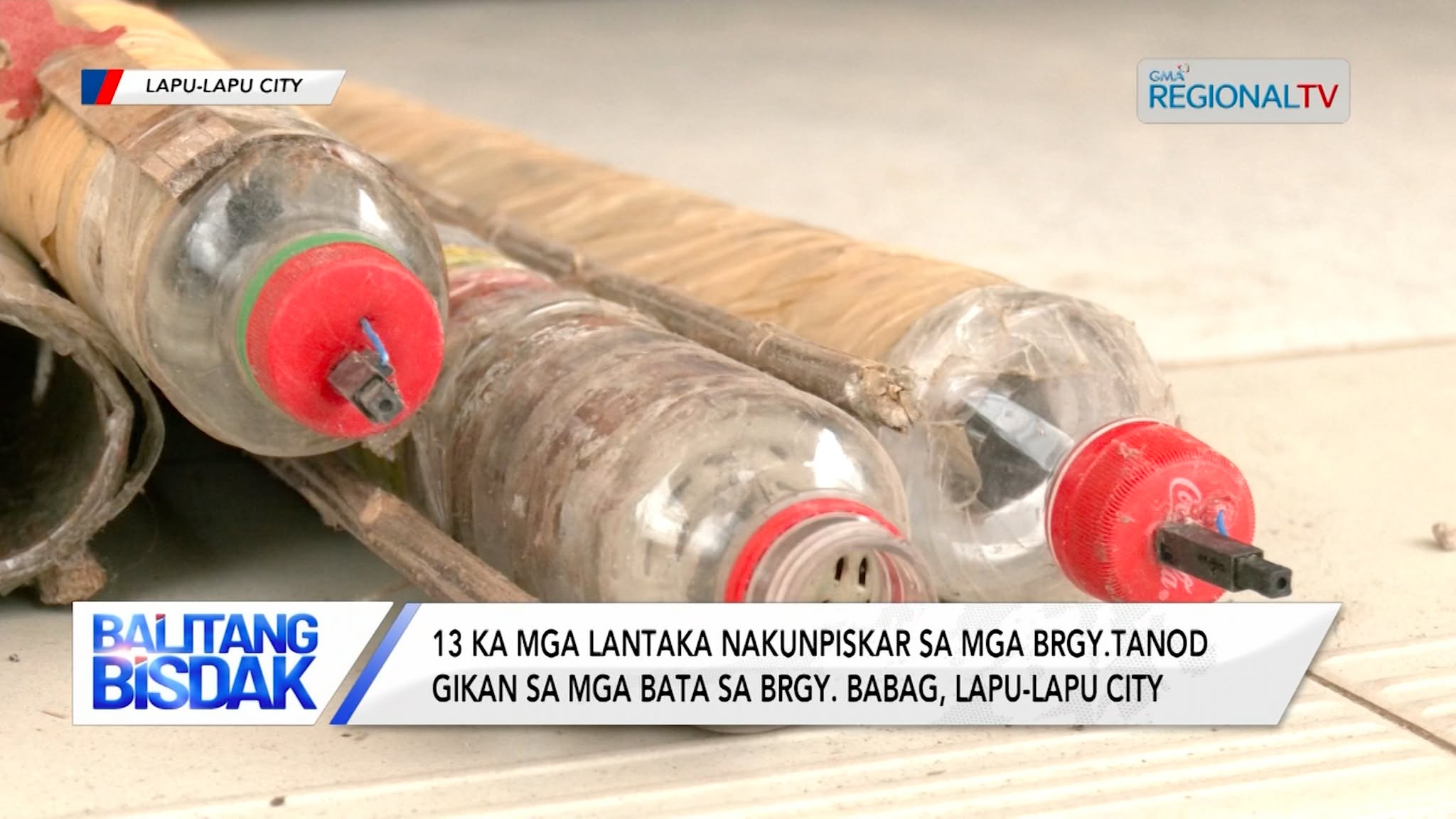 13 ka mga Lantaka, Nakunpiskar sa mga Tanod sa Brgy. Babag, Lapu-Lapu City | Balitang Bisdak
