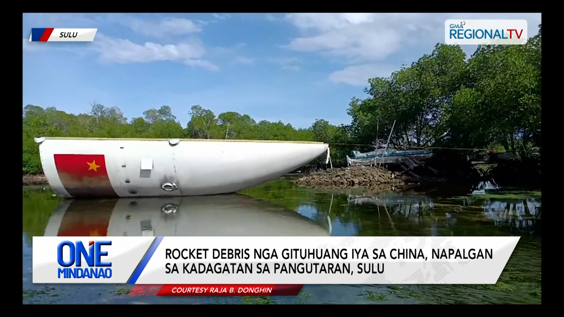 Rocket debris nga gituhuang iya sa China, napalgan sa kadagatan | One Mindanao
